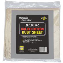 Regin 4' x 4' Calico Cotton Dust Sheet