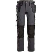 Snickers AllroundWork, Full Stretch Trousers Holster Pockets Grey / Black