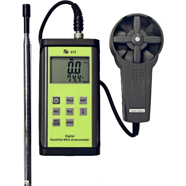 TPI575 Vane/Hot Wire Combination Air Velocity Meter