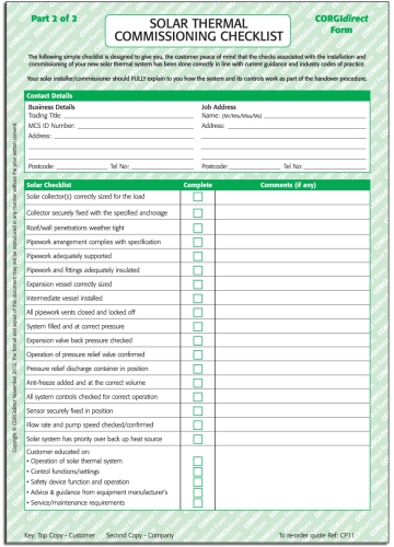Look Up Number >> CORGIdirect Solar Thermal Commissioning Certificate ... Look Up Number >> CORGIdirect Solar Thermal Commissioning Certificate ...