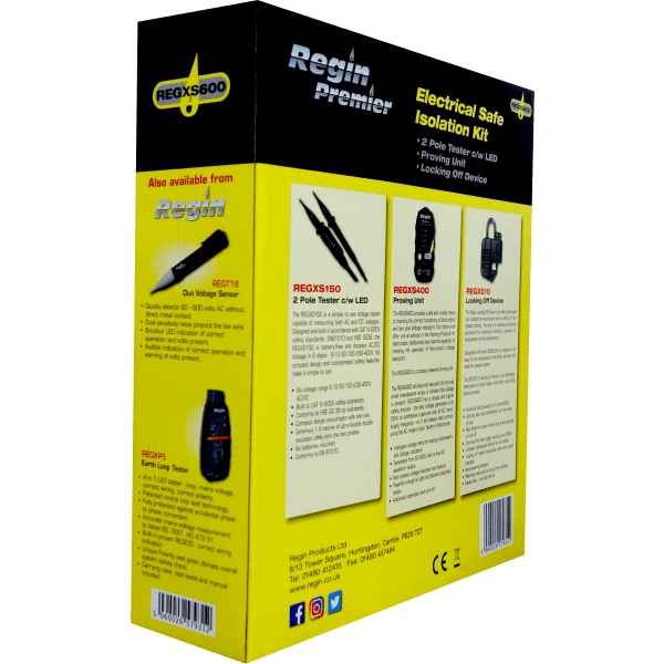 Regin TB118 KIT Safe isolation Gas Engineer’s Electrical Test Kit