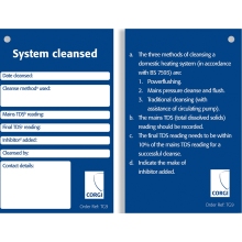 Cleansing Service Label TG9