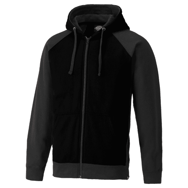 two tone zip hoodie