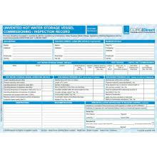 Domestic Unvented Hot Water Storage Vessel Commissioning / Inspection Record CP8