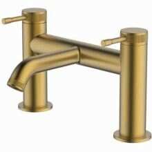 Esteem Press Pinlim Dual Lever Bath Filler Brushed Brass E61056