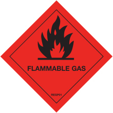 Flammable Gas Warning Diamond (1)