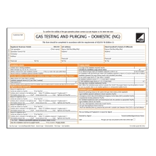 Gas Testing and Purging - Domestic Form CP32
