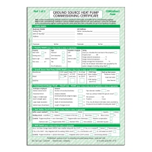 Ground Source Heat Pump Commissioning Certificate CP13