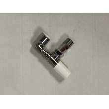 Myson MatchMaster Pushfit 15mm Lockshield Angled Chrme Radiator Valve with Elbow Master