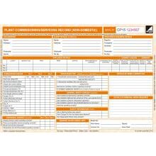 Plant Commissioning / Servicing Record (Non Domestic) CP15