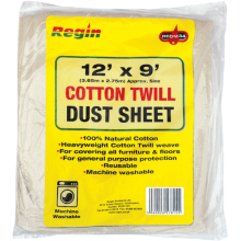 Regin 12 x 9 Cotton Twill Dust Sheet