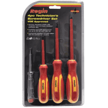 Regin 4PC VDE APPROVED technician screwdriver set