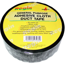 Regin Duct Tape - Black - 48mm x 50m