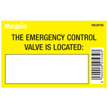 Regin Gas Valve Location Sticker (8)