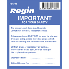 Regin Warning - Compartment Sticker