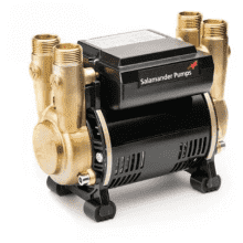 Salamander CT FORCE 1.5 Bar Twin Positive Brass Shower Pump