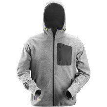 Snickers FlexiWork, Fleece Hoodie Grey/Black