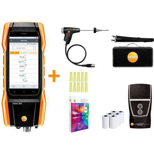 Testo 300 Flue Gas Analyser NOx Set with Printer