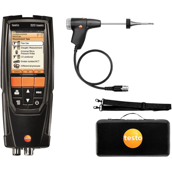 testo 320 Flue Gas Analyser (standard kit) with bluetooth