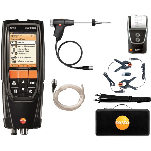 testo 320B Flue Gas Analyser (Advanced Set)