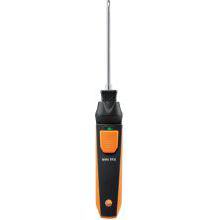 Testo 915i with air temperature probe (TC type K thermometer) and smartphone operation