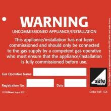 Tie-on Uncommissioned Appliance Labels / Tags TG5