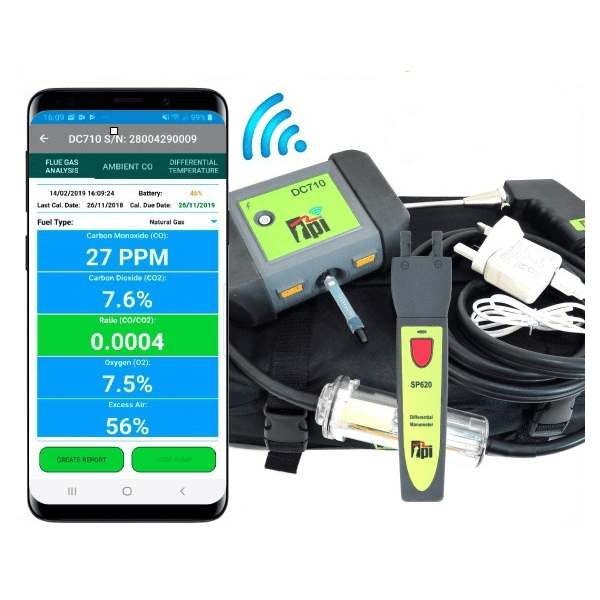 TPI DC710C2 Flue Gas Analyser Kit
