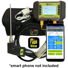 TPI DC711 View Kit Flue Gas Analyser + FREE TPI 50 Volt Stick