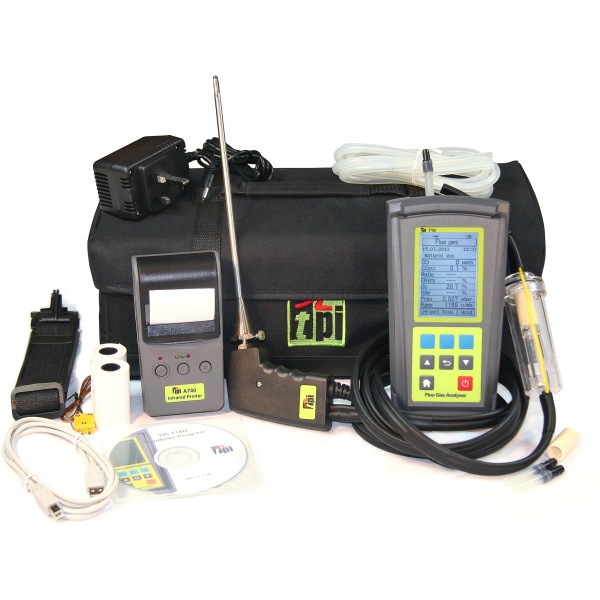 TPI716 Combustion Flue Gas Analyser Kit 1
