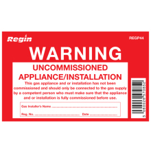 Uncommissioned Appliance Tag (8)