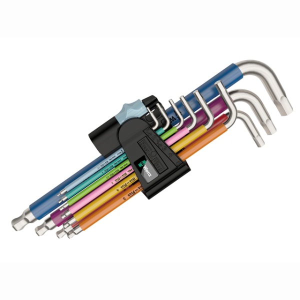 WERA HexPlus Stainless Steel Metric LKey Set of 9 (1.510mm)